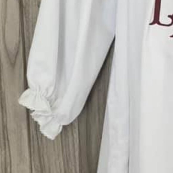 Petit Bebe Girls Kids Smocked Bishop LHE Monogram Dress Size 4Y White NWOT - Picture 5 of 7